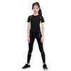 Traje de Ropa Ajustada de Manga Corta Deportiva para Niños Ropa Base para Niñas de Secado Rápido Ropa de Verano para Baloncesto, Patinaje sobre Ruedas, Correr, Entrenamiento, Fitness