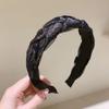 Diadema trenzada twist dentada antideslizante para mujer verano de alta calidad sensible a la presión para el cabello versátil para salir retro horquilla francesa diadema