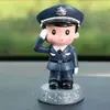 Decoração de Bolo de Carro de Polícia Enfeites Toppers de Polícia para Crianças Meninos Meninas Festa de Aniversário Inserções para Sobremesa
