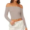 Camiseta de Manga Larga Asimétrica Transfronteriza para Mujer, Nueva Ropa Deportiva Ajustada de Manga Larga para Entrenamiento de Pilates, Tops de Yoga para Mujer