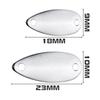 Cebo señuelo lentejuelas carpa anzuelo simple lentejuelas 9*18/10*23mm franja blanca señuelo metálico venta al por mayor