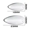 Atacado de fábrica lantejoulas para isca Luya 9*18/10*23mm boca de cavalo anzol único lantejoulas barra branca metal isca inclinada