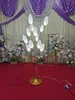 Novos adereços de casamento borboleta de ferro pássaro guia de estrada salão de casamento decoração de palco T layout de lâmpada de chão luminosa