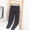 Calça longa térmica masculina de veludo dupla face sem costura com forro de fleece, corte slim, escovada, quente, para usar por baixo, jovem, algodão, inverno