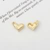 Etiqueta redonda de corazón de durazno hecha a mano diy aleación accesorios para el cabello anillo para el cabello accesorios para la ropa material para colgante