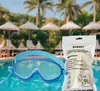 Gafas de Natación para Niños y Niñas, Gafas de Buceo Impermeables y Antivaho de Alta Definición con Marco Grande para Niños, Equipo Profesional de Gorra Espejo