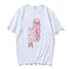 Camiseta con Estampado Crux Sign Ringer Djo Cantante para Hombre Manga Corta Verano Cuello Redondo Gráfica