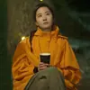 Jaqueta Feminina Estilo Huang Yimei Pica-Pau 2025 Nova Outono Três em Um Jaqueta de Caminhada da Planície de Sichuan