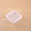 7.5pp Caja Pequeña de Plástico Transparente Rectangular Gancho Caja Cuadrada para Joyería Caja para Almacenamiento de Peces Caja para Tapones Auditivos Anti-Ruido