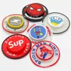 Etiqueta Redonda de Plástico Popular de Spiderman con Pata y Luz, Sello de Goma Lavable, Accesorios para Ropa de Niños