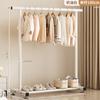 Rack de Roupa Doméstico de Chão para Quarto Cabide Dobrável Simples para Armazenamento Interno Varal de Roupa para Varanda Espessado e Reforçado