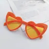 Novos Óculos de Sol Femininos Coração Love Formato de Coração Pêssego Armação Grande Óculos de Sol Harajuku Moda Soft Girl Rosto Grande Óculos Finos