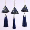Bolsita de Zongzi de Hoja Pura de Artemisa para el Festival del Bote del Dragón con Borla, Bolsita Pequeña Perfumada de Zongzi Triangular, Bolsita Perfumada de Estilo Tradicional, Bolsita Pequeña para Regalo, Pequeño Adorno Colgante