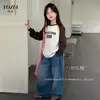 Camiseta Base para Niña YOJIA Primavera y Otoño 2026 Nueva Moda Estilo Coreano Camiseta de Manga Larga para Niñas Pequeñas Top de Otoño para Niños