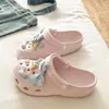 Versátiles, Sin ComplicacionesZapatos de Playa y Mar con Agujeros de EVA para Mujer Verano Celebridad de Internet DIY Dibujos Animados Ligeros Resistentes al Desgaste Zapatillas de Punta Cerrada