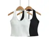 2480-26 Top Cropped de Tricô estilo Coreano, Slim Fit, Gola V Elástico, com Amarração no Pescoço para Mulheres, Sexy