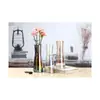 Venta al por mayor de fabricantes, jarrones hidropónicos minimalistas de colores para decoración del hogar, jarrones de vidrio para sala de estar y mesa de comedor, decoraciones para arreglos florales
