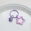 Pingente de Estrela, Chaveiro de Estrela de Cinco Pontas Fofo, Pingente de Sino Colorido Doce, Decoração de Bolsa de Coração Delicada, Acessórios para Casal