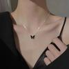 Exquisito Collar de Mariposa Estilo Coreano para Mujer Minimalista Personalizado Cadena para Clavícula de Acero Inoxidable Accesorios Elegantes de Nicho para el Trabajo