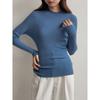 [Wang frito impulso principal B con 16 colores integración sin costuras] canción Ming suéter de lana de cuello semi-alto para mujer W098B