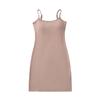 Saia Midi Pure Slim-fit com Alça, Estilo Americano Retrô, Cor Sólida, Base com Bojo para Mulheres