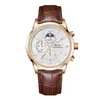 Reloj de Hombre Multifuncional de Negocios Orsga Fabricante Transmisión en Vivo Exportación Transfronteriza Cronometraje Fase Lunar Reloj de Cuarzo Casual