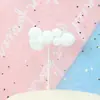 Globo aerostático tridimensional tarjeta de decoración para hornear pasteles color nube globo decoración para pastel de cumpleaños infantil enchufe