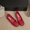 Zapatos Planos con Lazos Estilo Hada que Aumentan 4 cm de Altura, Nuevos de Verano 2026 Estilo Francés Suave Zapatos Planos de Tacón Bajo para Combinar con Faldas