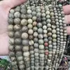 Folha de Prata Natural Pedra Contas Soltas Contas Redondas Acessórios para Joias DIY Contas Semi-Acabadas Acessórios Fabricantes Prontos Venda por Atacado