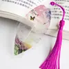 Estilo Chinês estilo antigo folhas nervura da folha marcador de página criativo requintado presente para professores e colegas de classe recompensa material escolar para estudantes