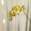 Flor de Falanopsis de Película de 9 Cabezas Artificial Flor Artificial Sala de Estar Mesa de Comedor Rama Alta Decoración de Piso Flor Falsa Boda Arreglo Floral de Boda