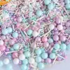 Granillo de Azúcar de Colores, Perlas de Azúcar Blancas, Perlas de Azúcar para Decoración de Pasteles, Decoraciones de Perlas con Forma de Estrella y Corazón, Perlas Doradas, Mezcla para Donas