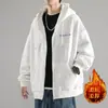 Sudadera con capucha de punto para hombre, estilo americano, otoño 2026, nueva tendencia, corte holgado, chaqueta con cremallera, ropa para hombre