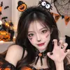 2026 Nuevos Accesorios para Fiesta Estilo Oscuro Diadema Transfronteriza Adulto Diadema Divertida Halloween Pinza para el Cabello de Calavera para Mujeres