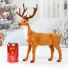 Decorações de Natal Cervo de Natal Decoração de Árvore de Natal Mini Cervo Sika Fofo Vitrine de Loja Ornamentos de Veado Simulado