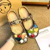 Accesorios para zapatos de ballet con estampado de leopardo DIY, estrellas de felpa adecuadas para zuecos, dijes de zapatos de moda y versátiles, hebillas decorativas de Gato KT