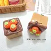 Acessórios de Resina para Bolo de Creme de Frutas Simuladas 3D, Cola de Creme para Acessórios de Cabelo DIY, Chaveiros, Decorações para Fivela de Sapato de Carro