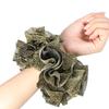 Nova Faixa de Cabelo Elástica com Design de Flor, Acessório de Cabelo Brilhante de Cor Única para Mulheres, Acessório de Cabeça com Flor de Cabelo Fq002 Estilo Fino