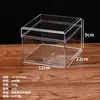Caja de Almacenamiento Transparente en Stock Caja de Plástico Acrílico Caja Cuadrada Caja de Regalo de Flores Caja de Empaque de Alimentos Lote Pequeño