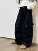 Calça Cargo Casual Aimo Beibei Forrada com Fleece, Bolso Lateral, Estilosa e Moderna para Meninos e Meninas, 100% Algodão