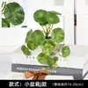 Amazon Plantas Artificiales Bonsái de Hojas Verdes Pequeñas Plantas en Maceta Pequeñas de Escritorio Decoración de Muebles de Interior Hojas Verdes Venta al por Mayor Transfronteriza