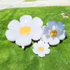 Ins Balão Flor Margarida Branca Flor Ovo Crisântemo Arranjo de Aniversário Girassol Flores Colocação Adereços Pintinhos Sorridentes
