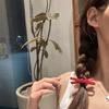 Grampo de Cabelo Laço Coreia do Sul Celebridade da Internet Grampo de Ácido Acético Clip de Bico para Parte de Trás da Cabeça Grampo de Cabelo para Franja Sentido Avançado Acessórios de Cabelo para Mulheres
