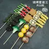 Modelo Barbacoa Alitas de Pollo Olla Caliente Brochetas de Barbacoa Comida Falsa Decoración Sensorial Decoración de Comida Atrezo Brochetas a la Parrilla