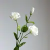 Lujo Ligero Simulación Individual 3-tenedor Hidratante de Manos Eustoma Grandiflorum Flor Artificial Decoración de Interiores Juanhua Accesorios para Fotos de Boda