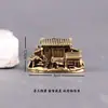 Mesa de Centro de Latão Puro Estilo Fazenda Pátio Casa Tanque de Peixes Decorativo Mini Retro Pet de Chá para Mesa Artesanato Ornamento