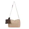 Bolso vintage de ante para debajo del brazo para mujer, nuevo y moderno 2026, bolso tipo almohada coreano, versátil bolso de hombro y cruzado
