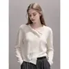 Cardigan Tricot Longo Crochê Vazado Francês Design de Outono Antecipado Feminino Top Solto Emagrecedor 25826