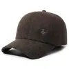 Novo Chapéu de Algodão Masculino para Exterior de Inverno para Homens de Meia-Idade e Idosos Vovô com Pelúcia Quente Boné de Baseball Proteção para Orelhas de Velho Proteção Contra Frio Chapéu Bico de Pato
