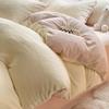 Juego de Cama de Cuatro Piezas, Funda Nórdica, Ropa de Cama, Sábanas, Funda Nórdica, Juego de Tres Piezas, Ropa de Cama Individual para Dormitorio, Juego de Cuatro Piezas de Terciopelo de Leche